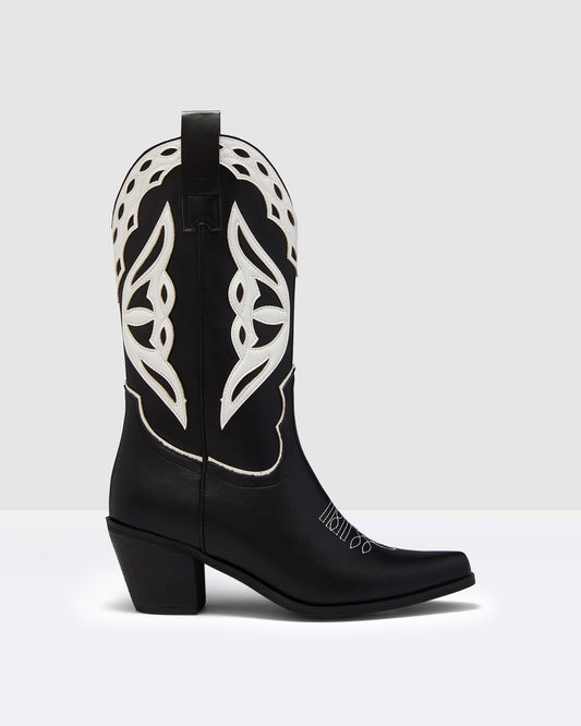 Chicago Boots Black/White BLACK/WHITE