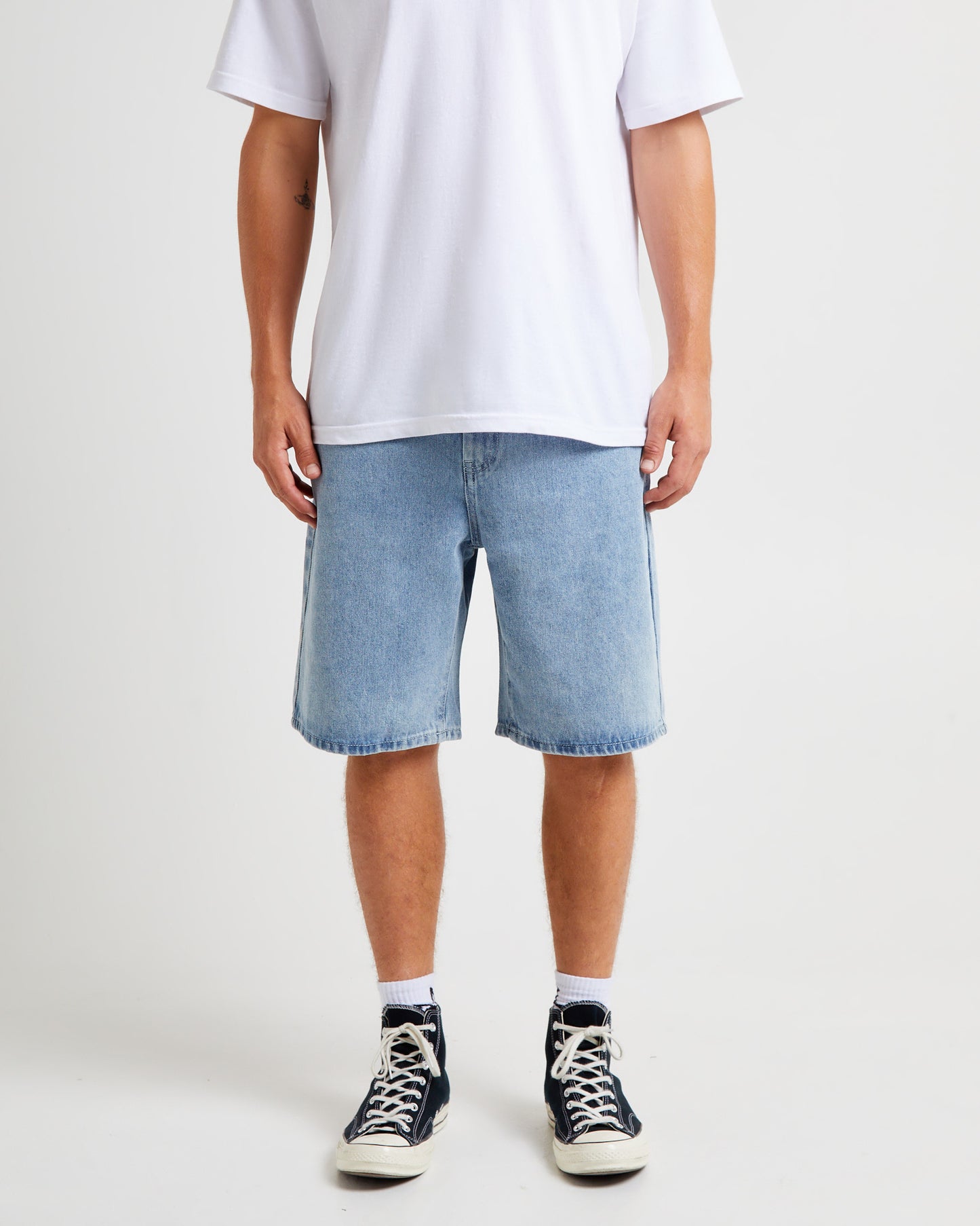 Big Ol Denim Shorts Light Blue