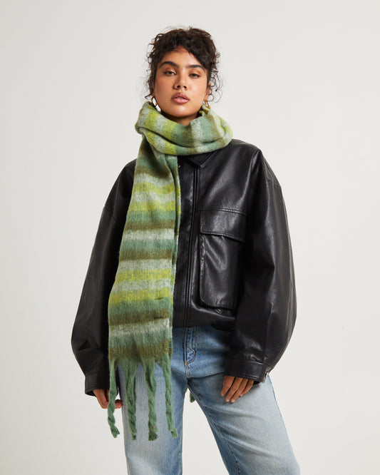 Fuzzy Scarf GREEN
