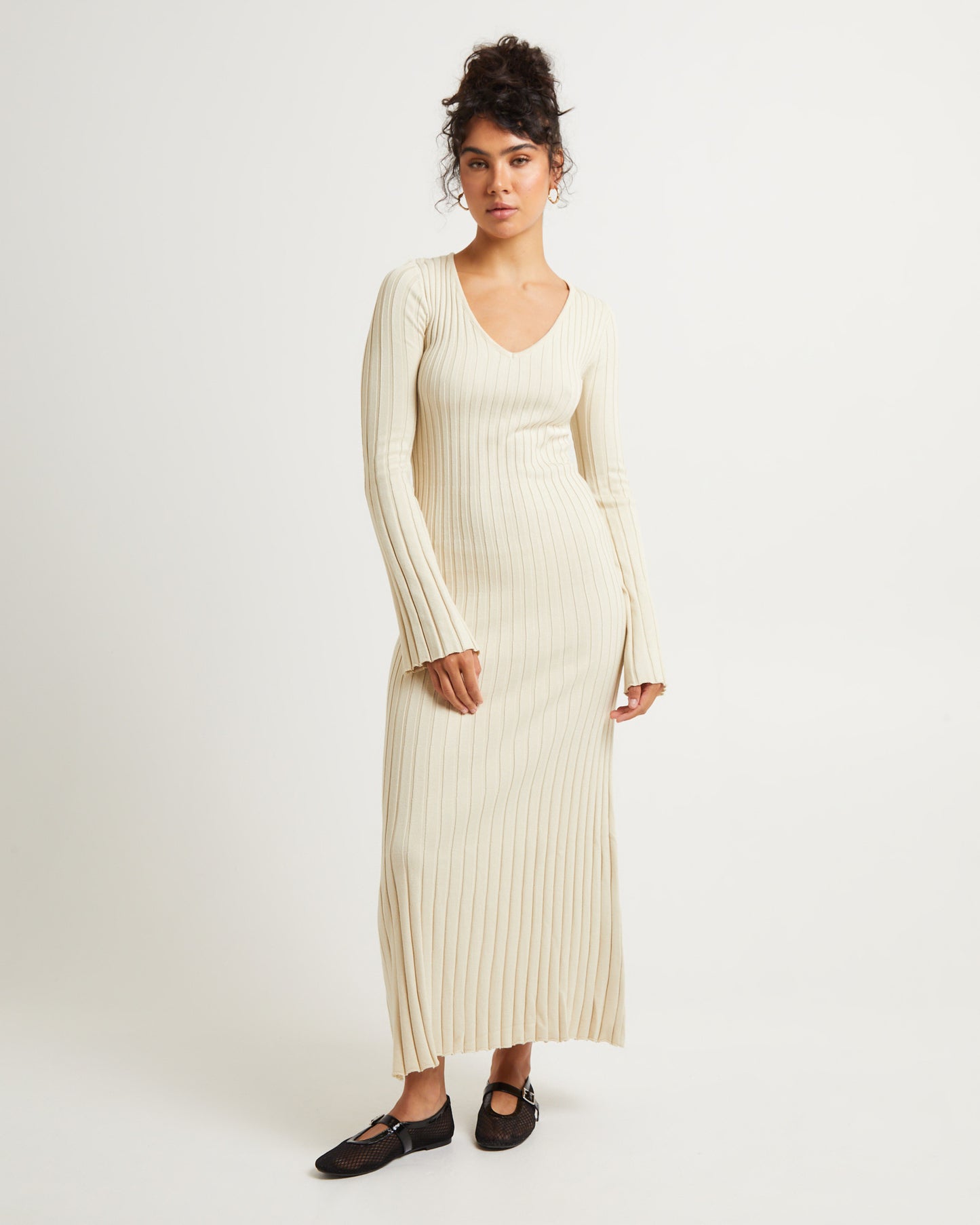 Sophie Long Sleeve Rib Knit Dress