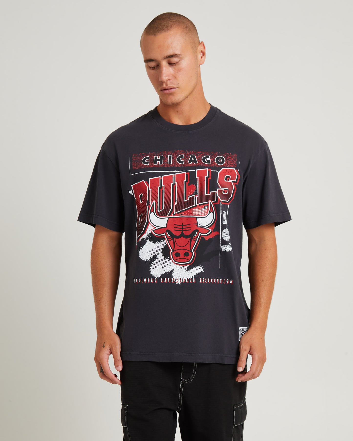 Brush Off 2.0 Bulls Short Sleeve T-Shirt Faded Black