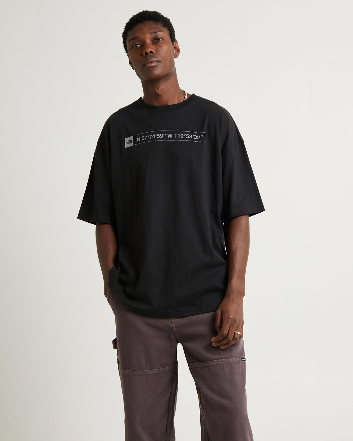Coordinates Box Fit Short Sleeve T-Shirt Black BLACK