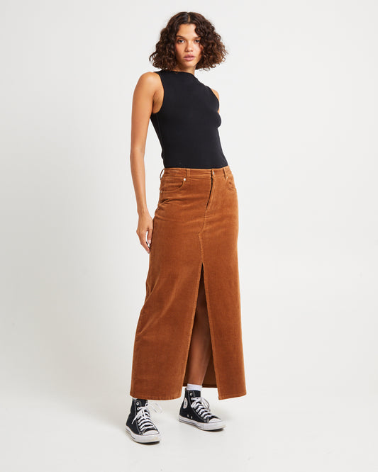 Repair Maxi Skirt Caramel Cord CARAMEL CORD