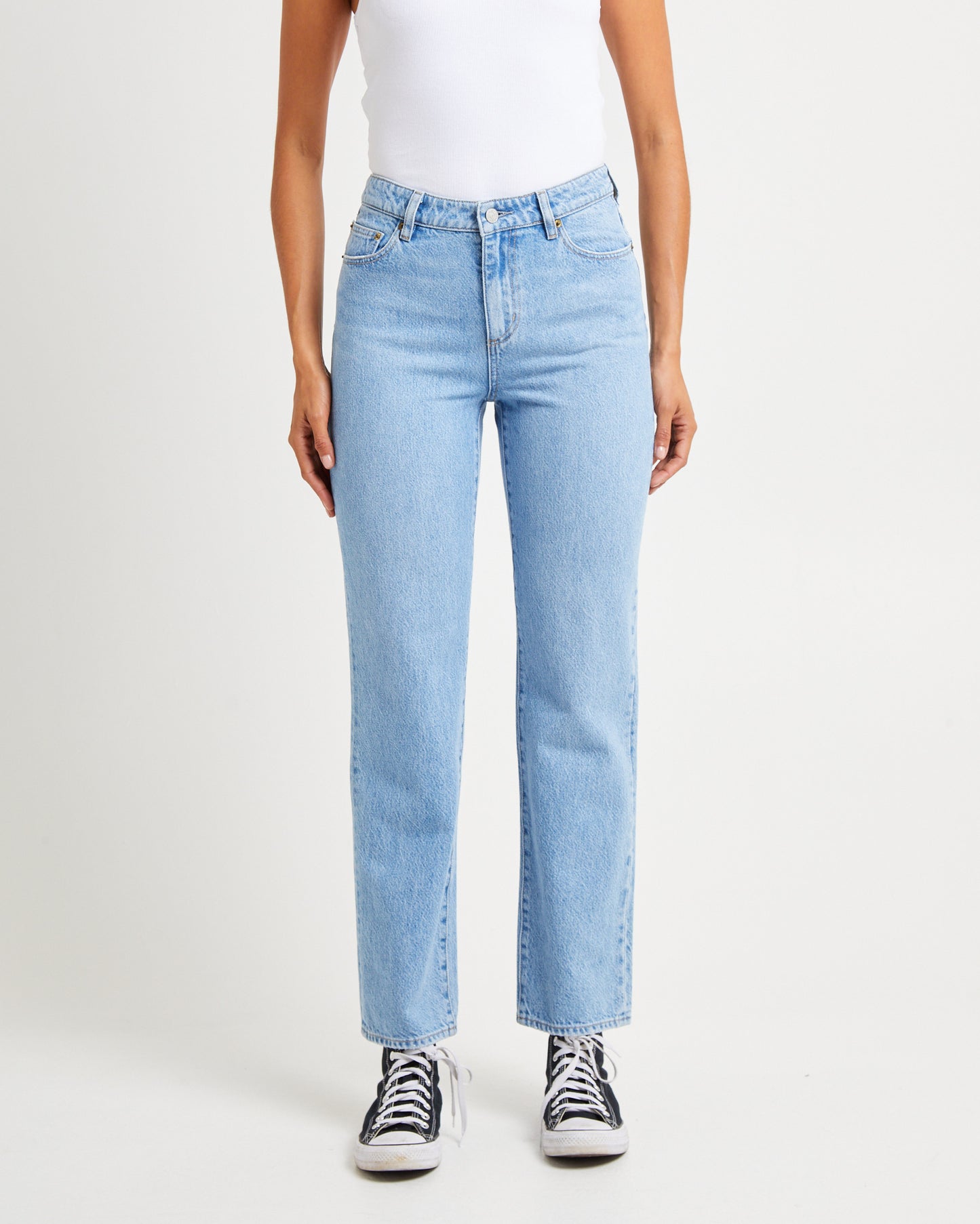 Mid Slim Straight Denim Jeans Lafayette Blue