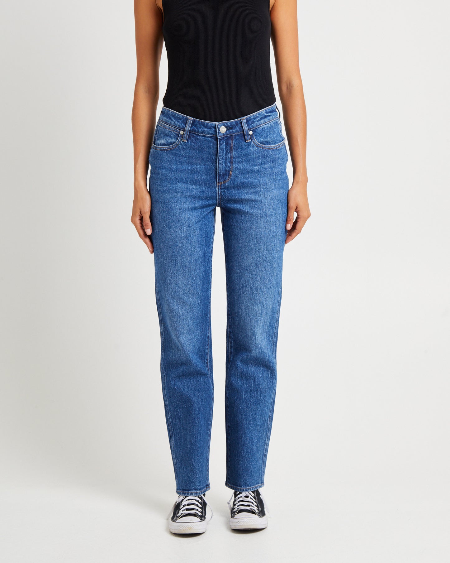 Mid Tori Slim Straight Denim Jeans  5 Year Fade