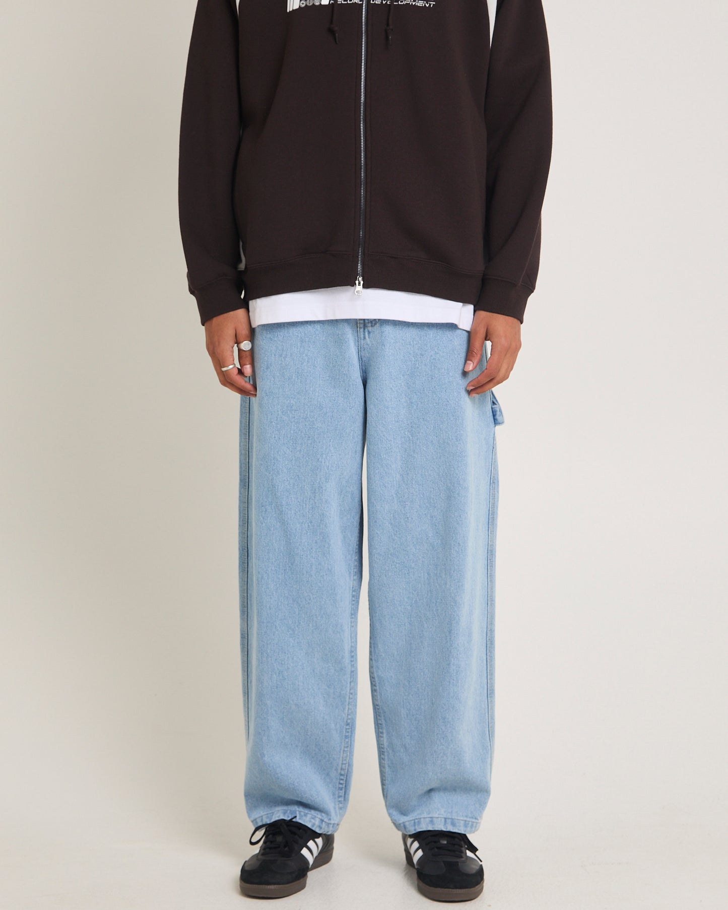 Kay Embroided Wide Leg Denim Pants