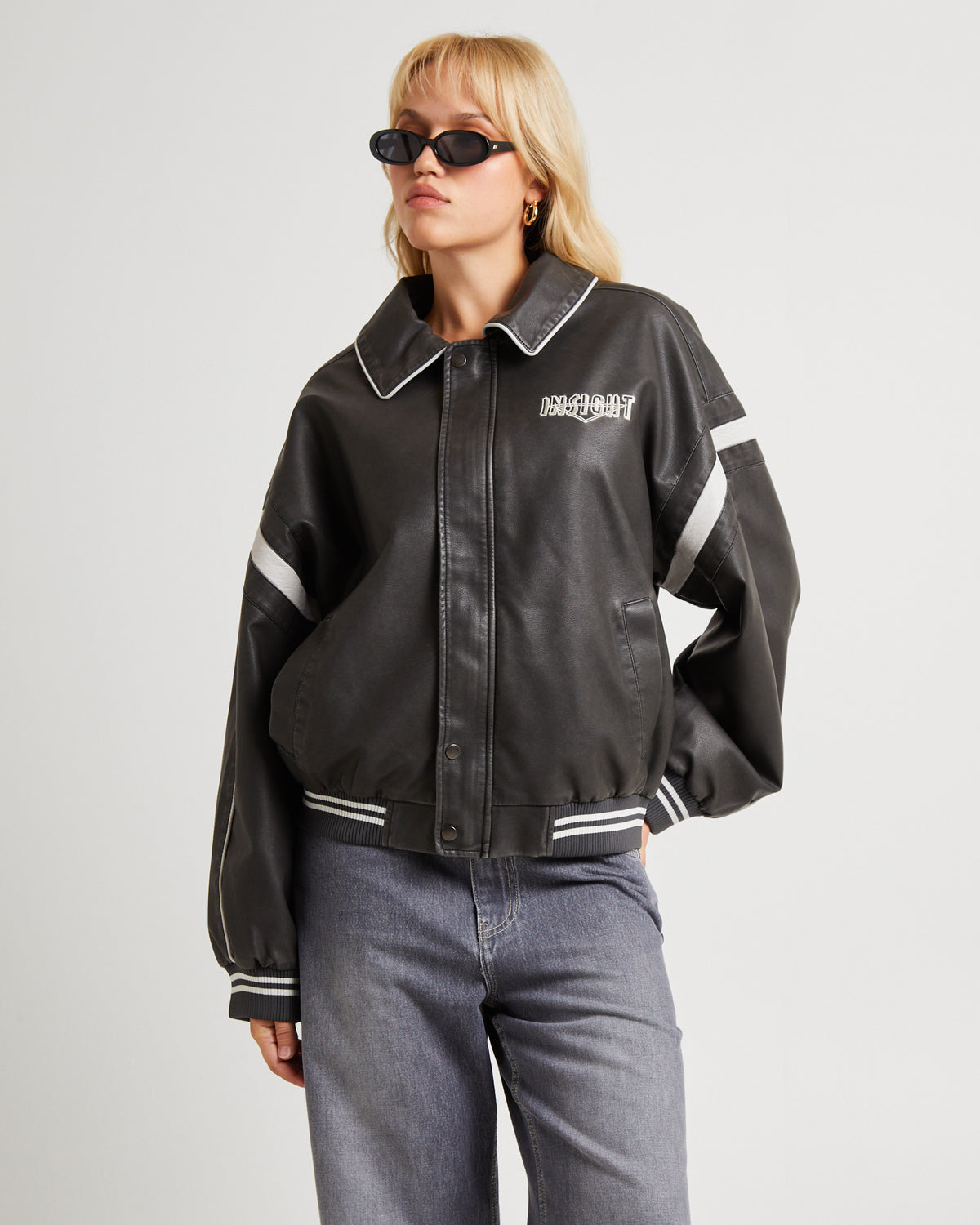 Varsity PU Jacket VINTAGE BROWN