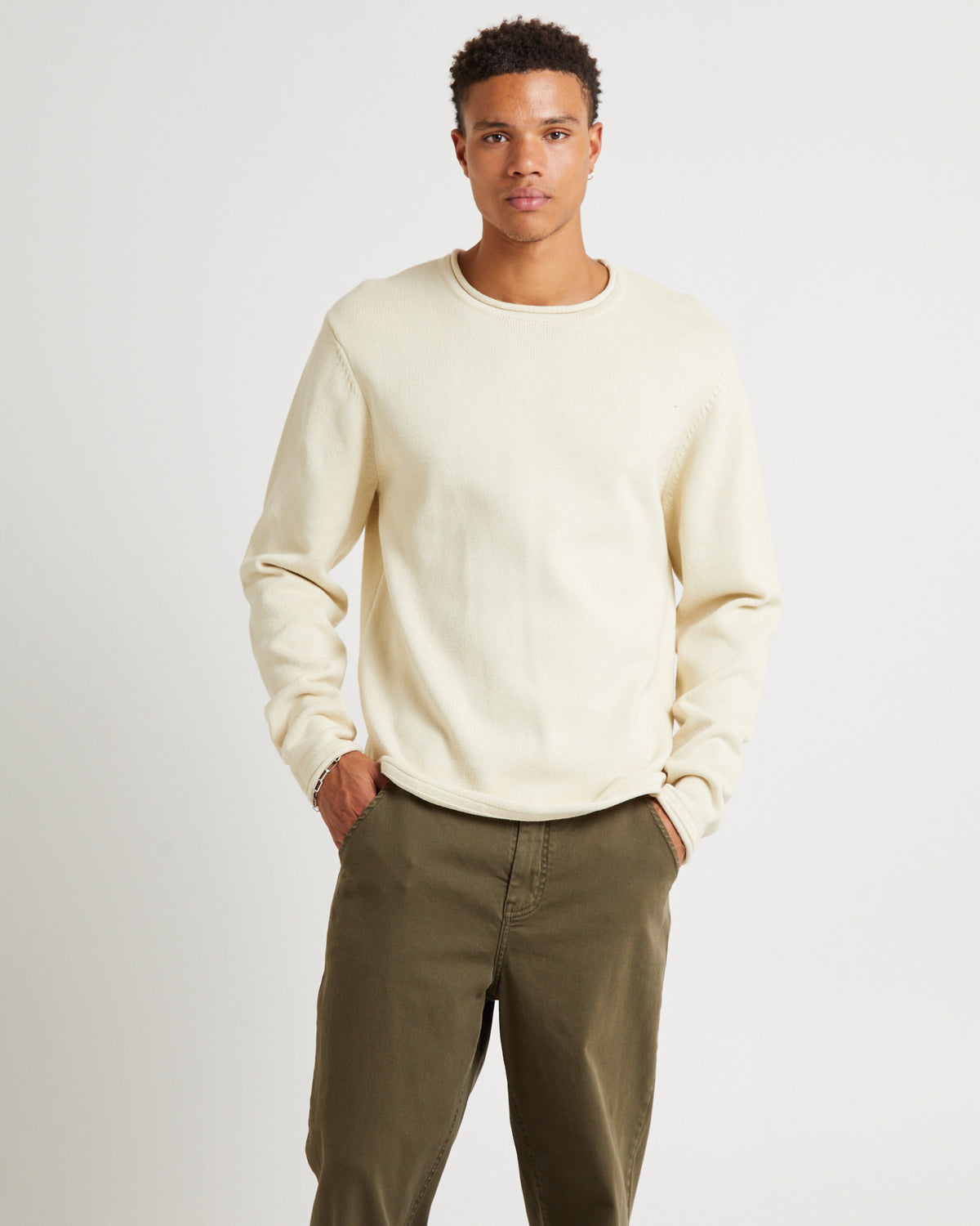 Scotts Long Sleeve Knit Jumper NAT
