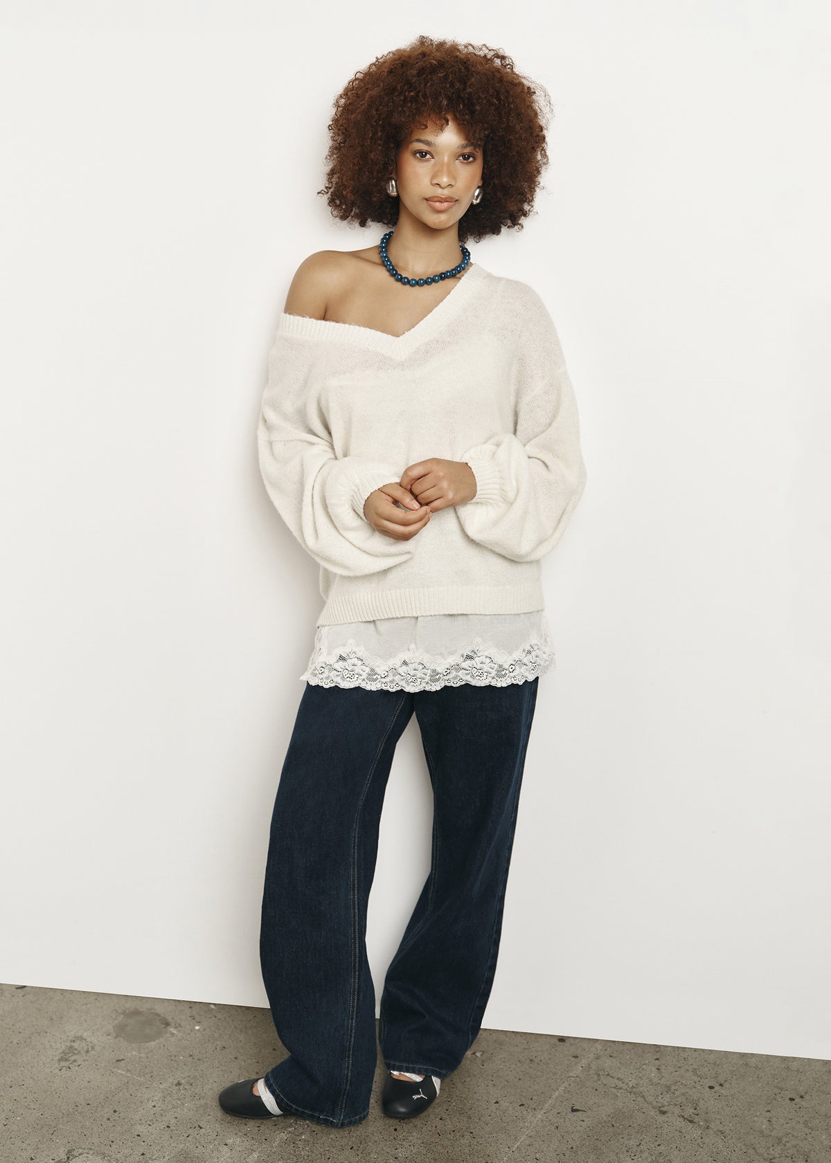 Alexa Mid Rise Relaxed Denim Jeans