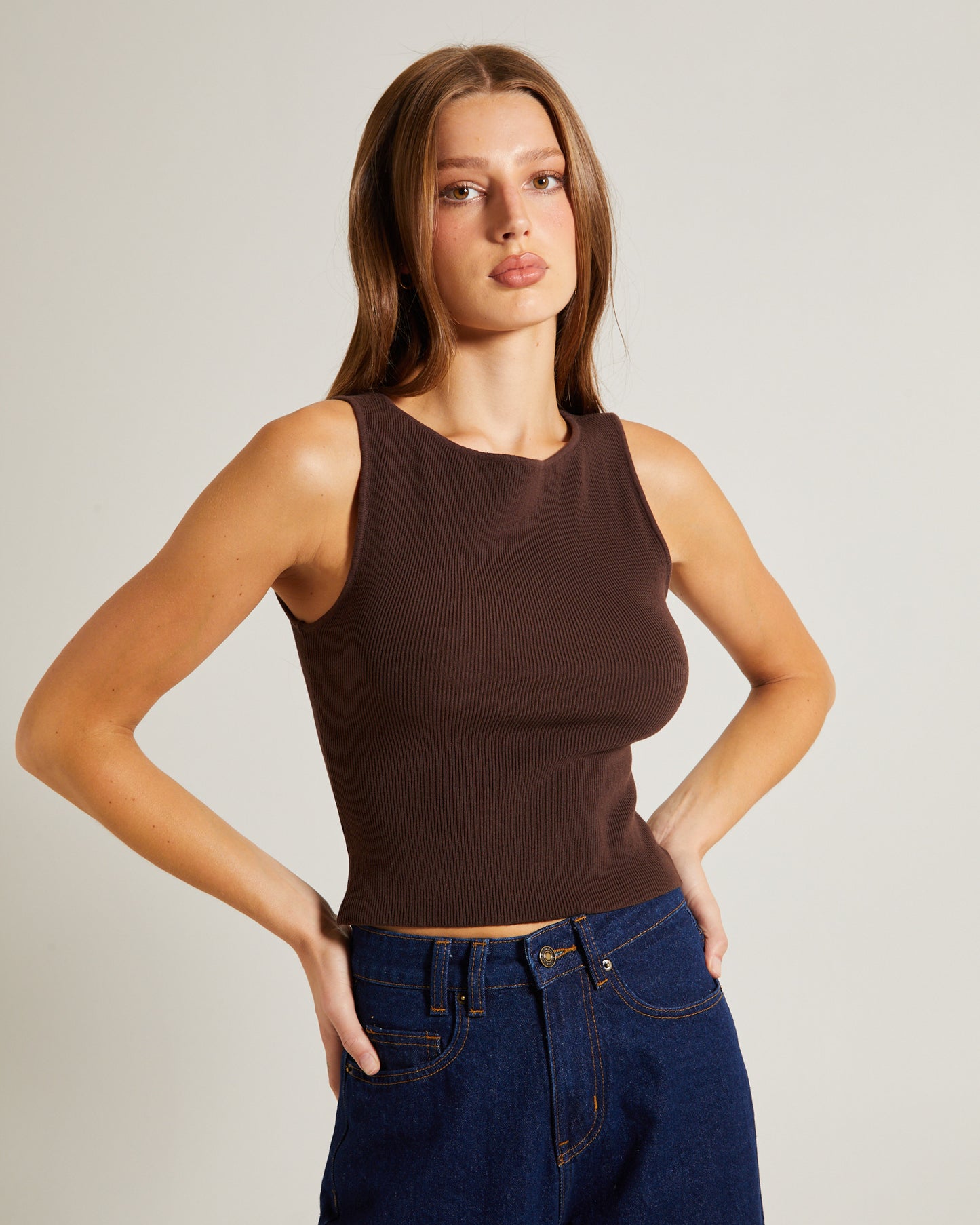 Luxe Knit Slim Fit Tank Top