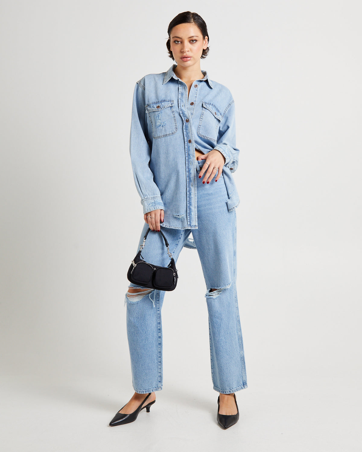 Pacifica Classic Everyday Denim Shirt HENDRIXE