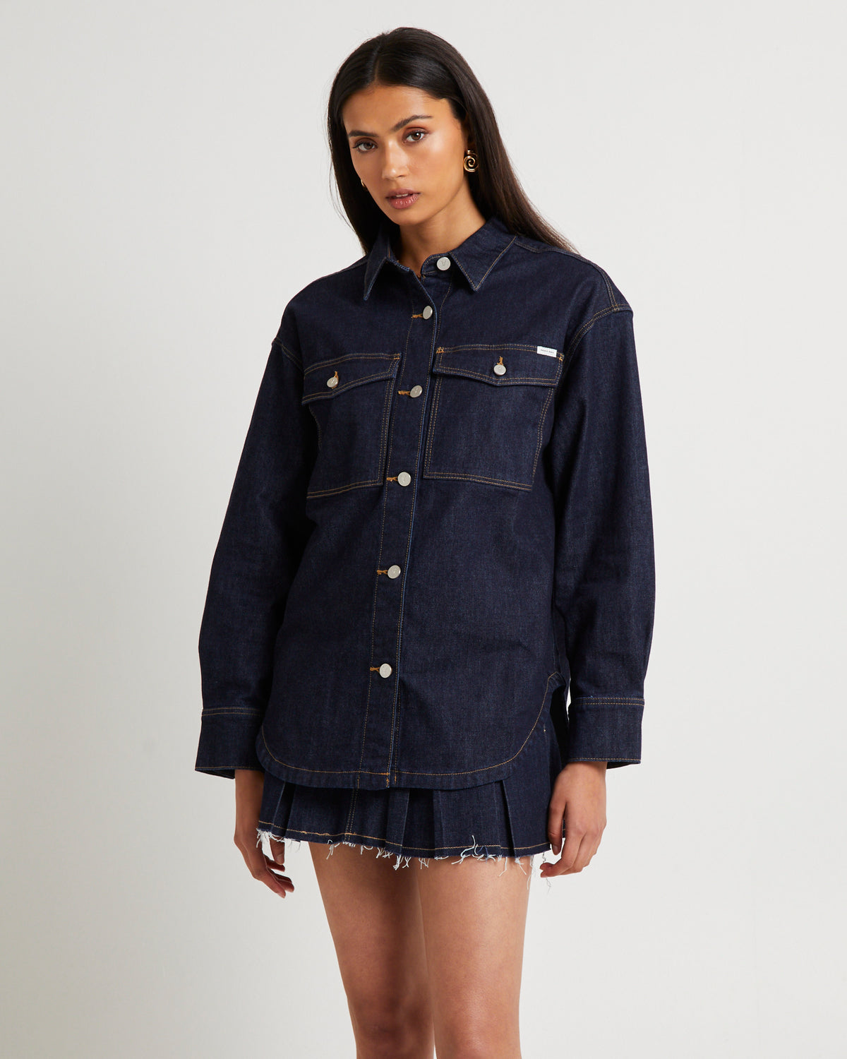 Denim Shacket Lila LILA
