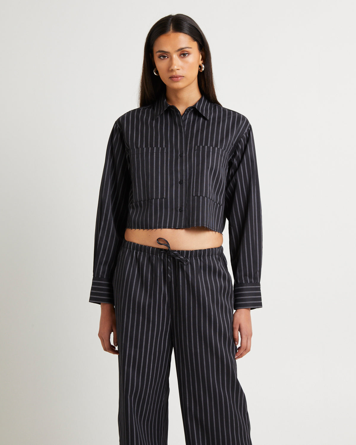 Makara Cropped Shirt STRIPE
