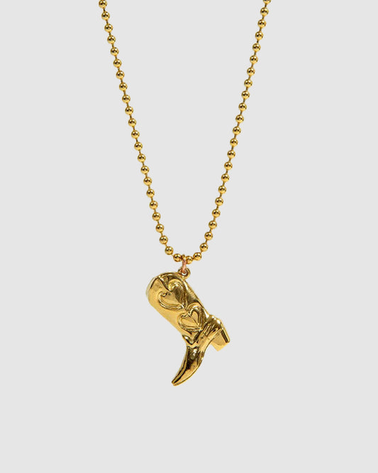 Boot Necklace GOLD