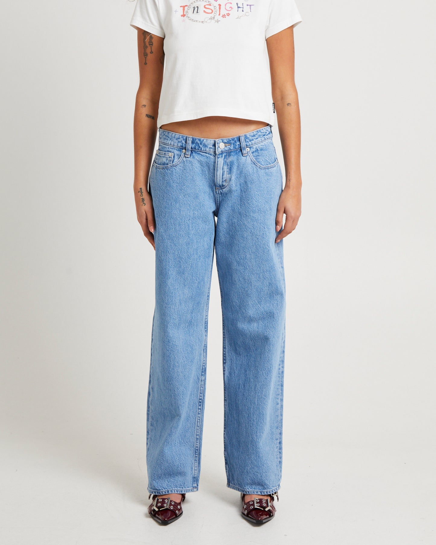 Y2k Low Baggy Jeans Brooklyn Blue