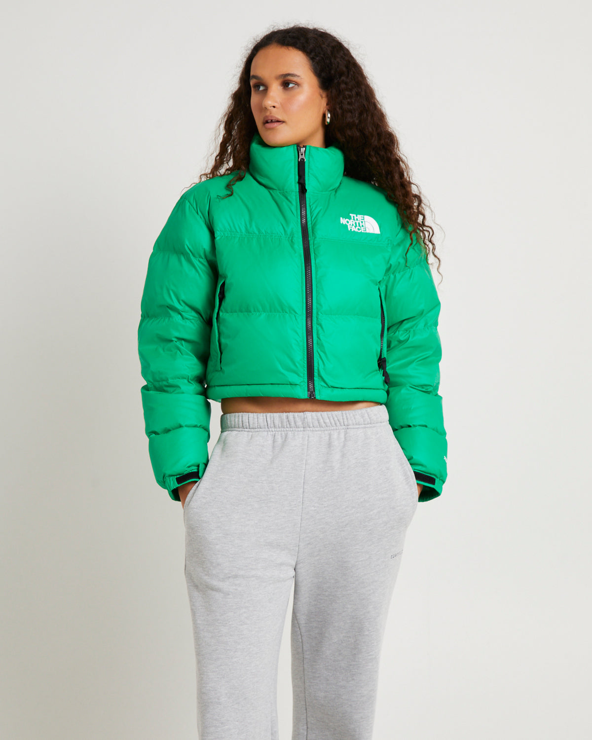 Women's Nuptse Short Jacket OPTIC EMERALD