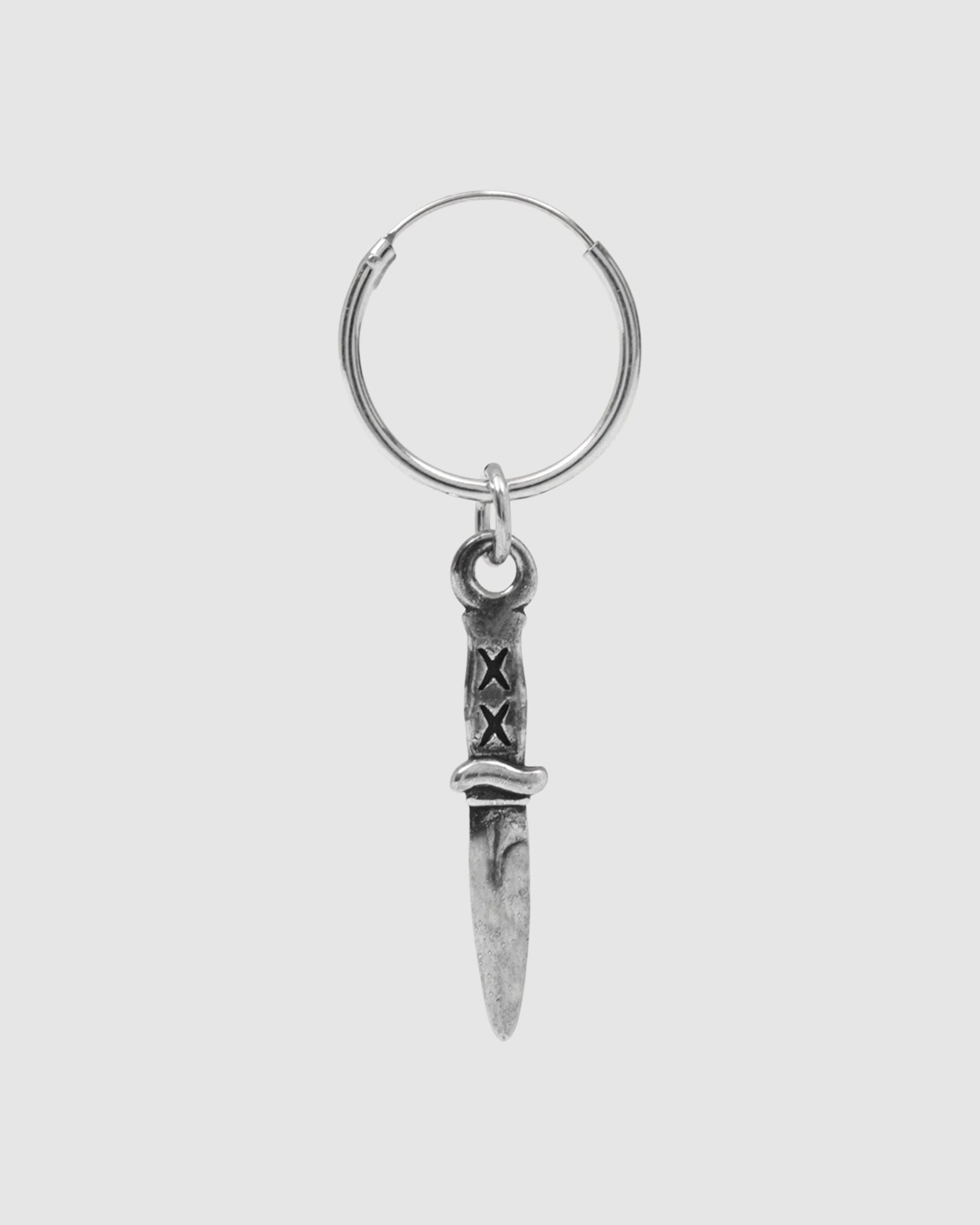 Bowies Knife Earrings SILVER