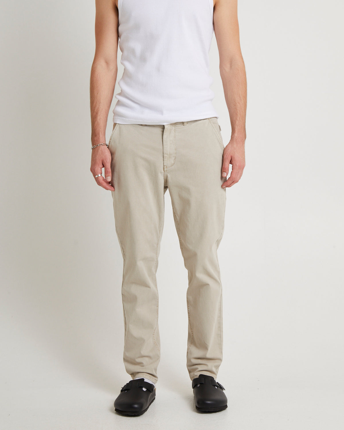 Preston Slim Chino Pants Bone