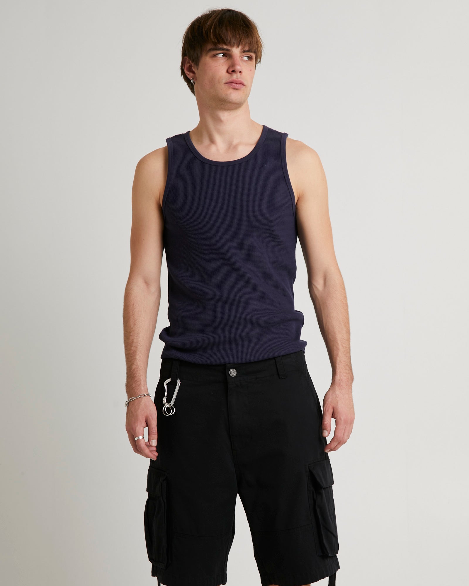 Waffle Singlet NAVY