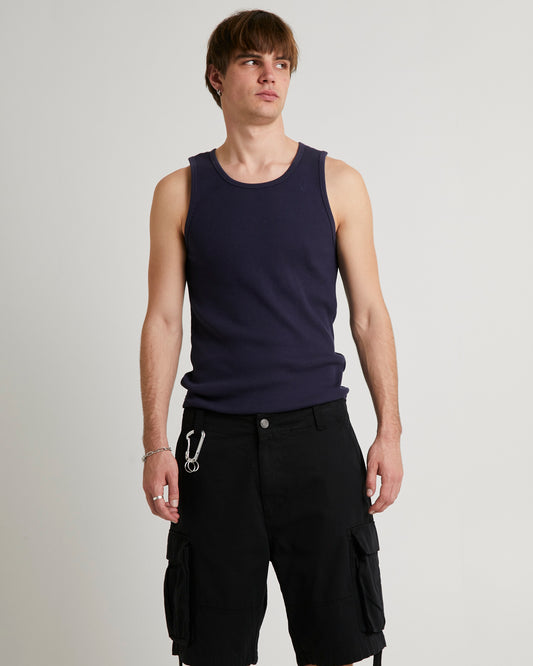 Waffle Singlet NAVY