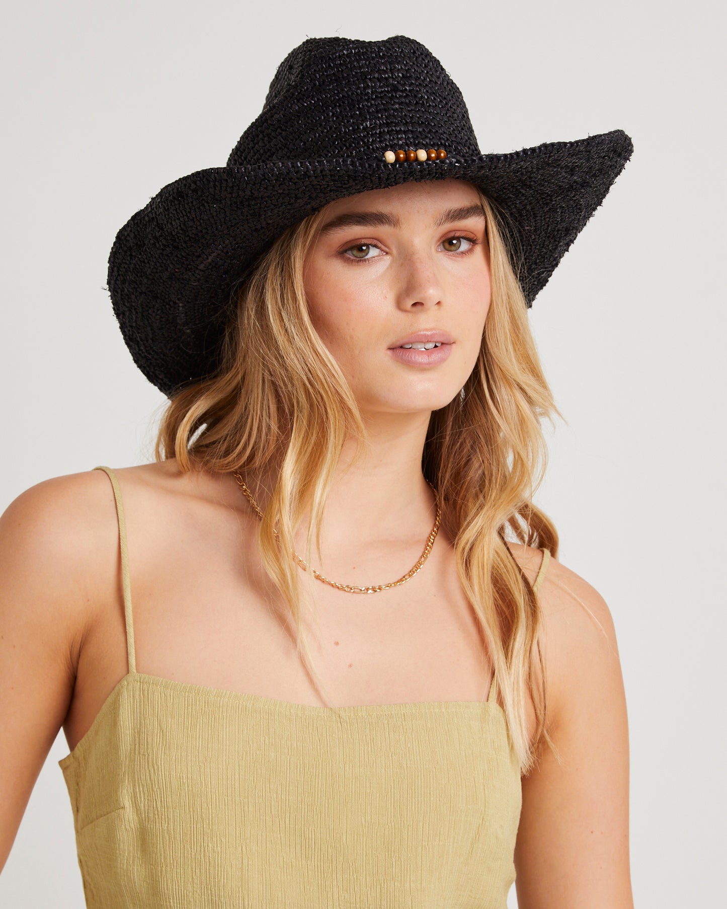 Beach Side Rafia Cowboy Hat