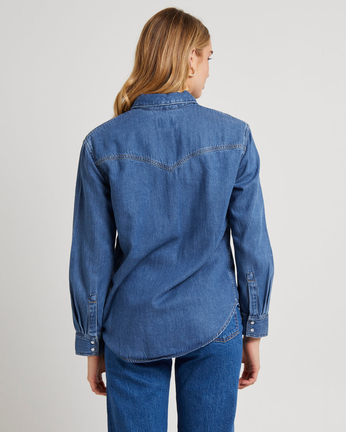 Teodora Western Denim Shirt GOING STEADY