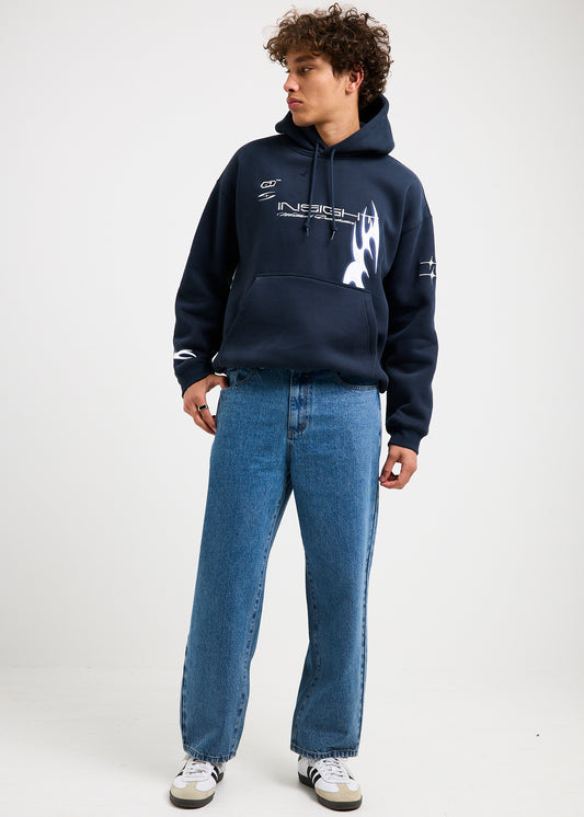 Knocker Wide Leg Denim Jeans 90'S BLUE
