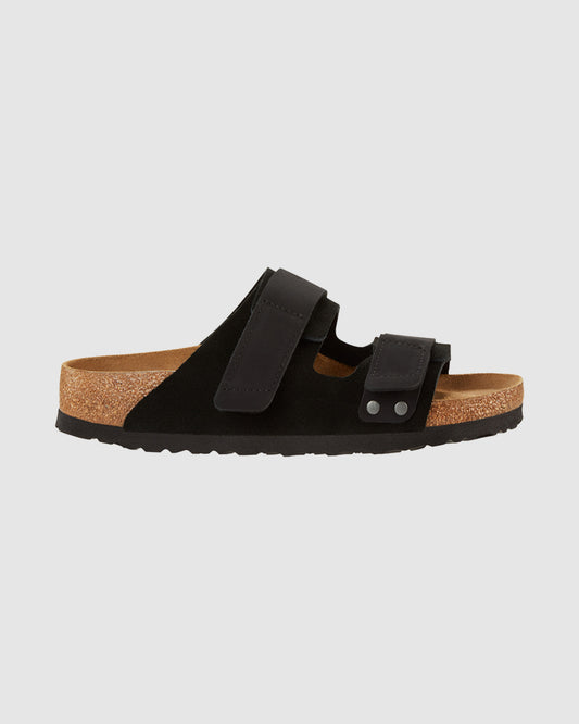 Uji Nubuck Suede Leather BLACK