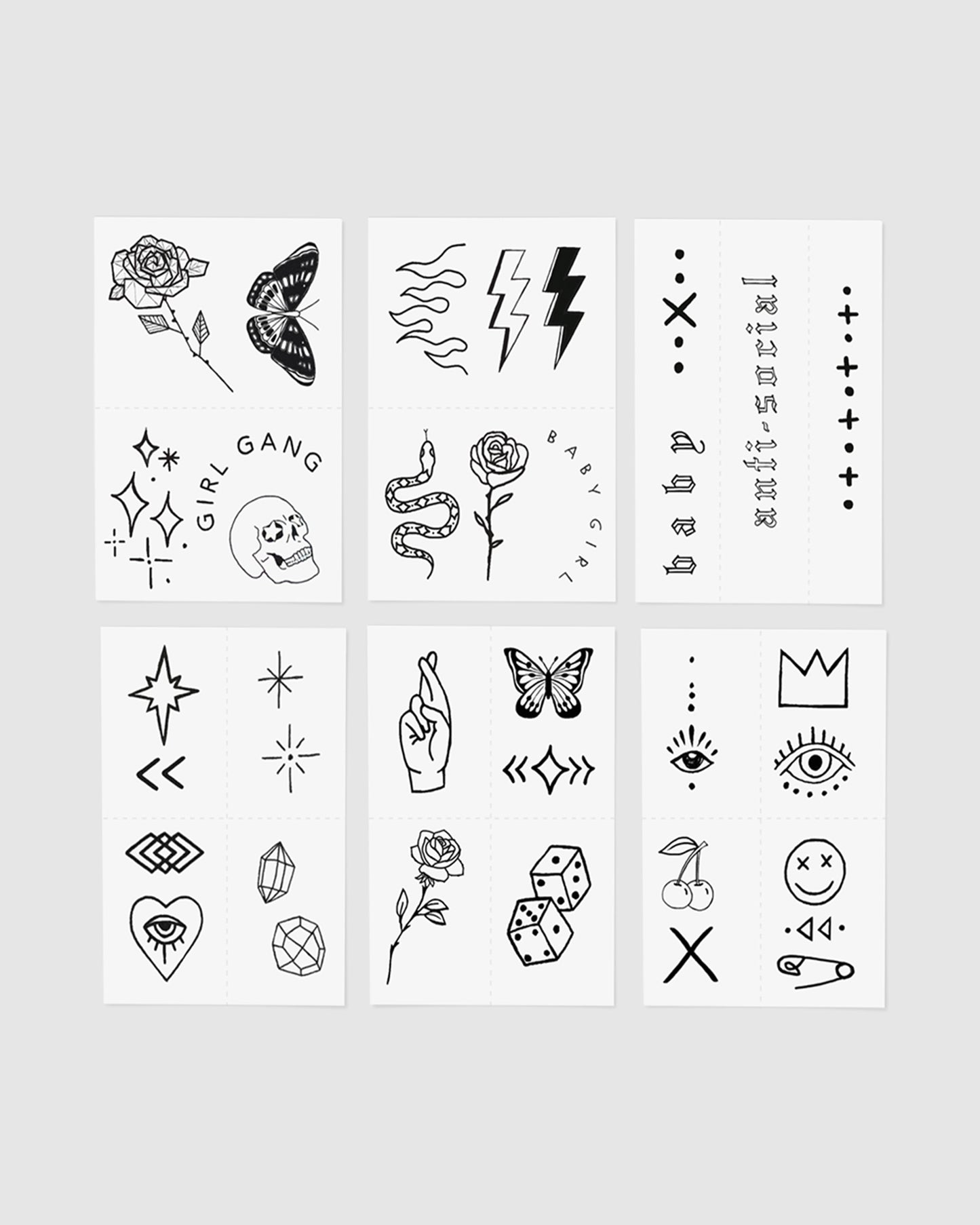 Bad Babe Temporary Tattoo Pack