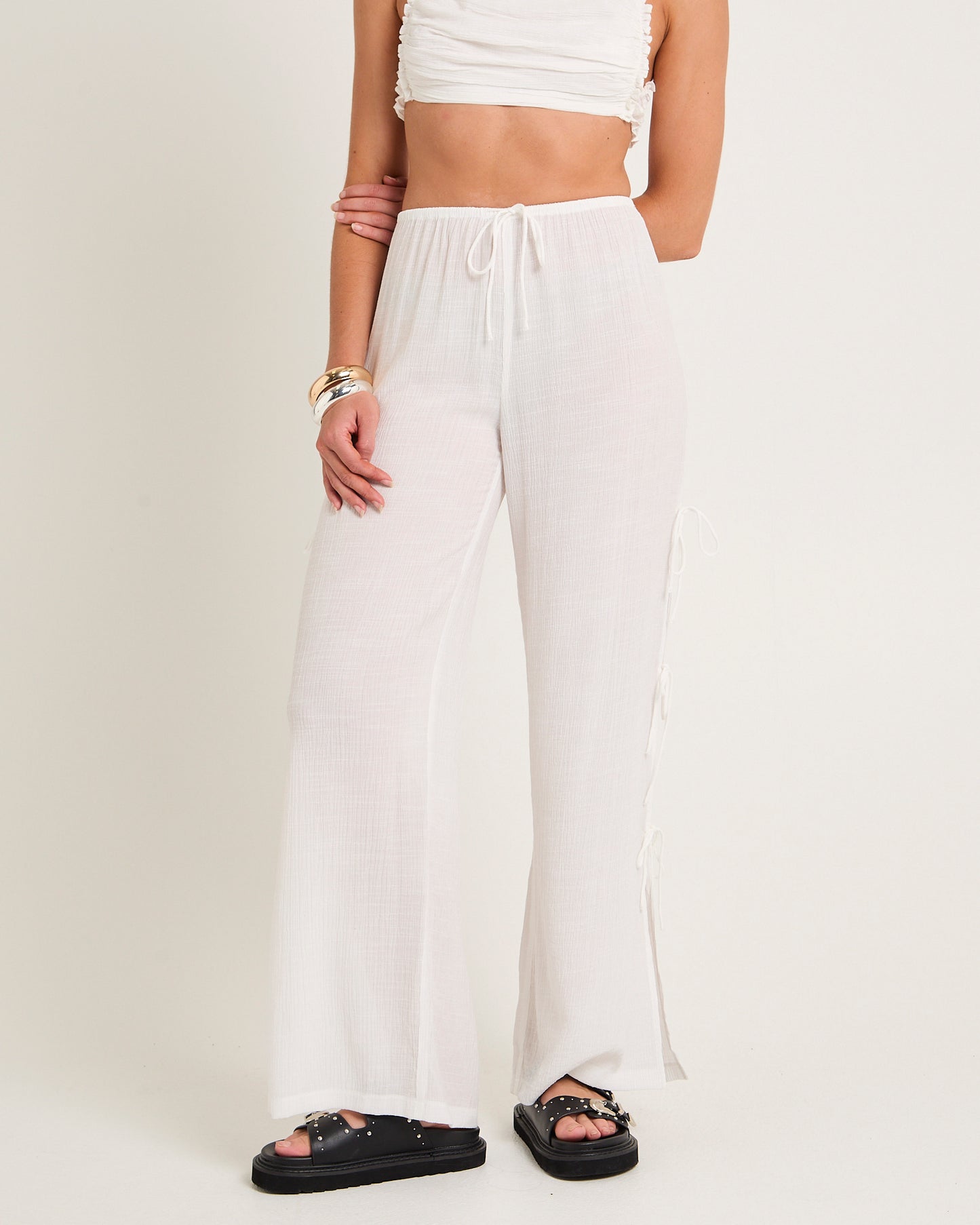 Macie Tie Side Bow Pants