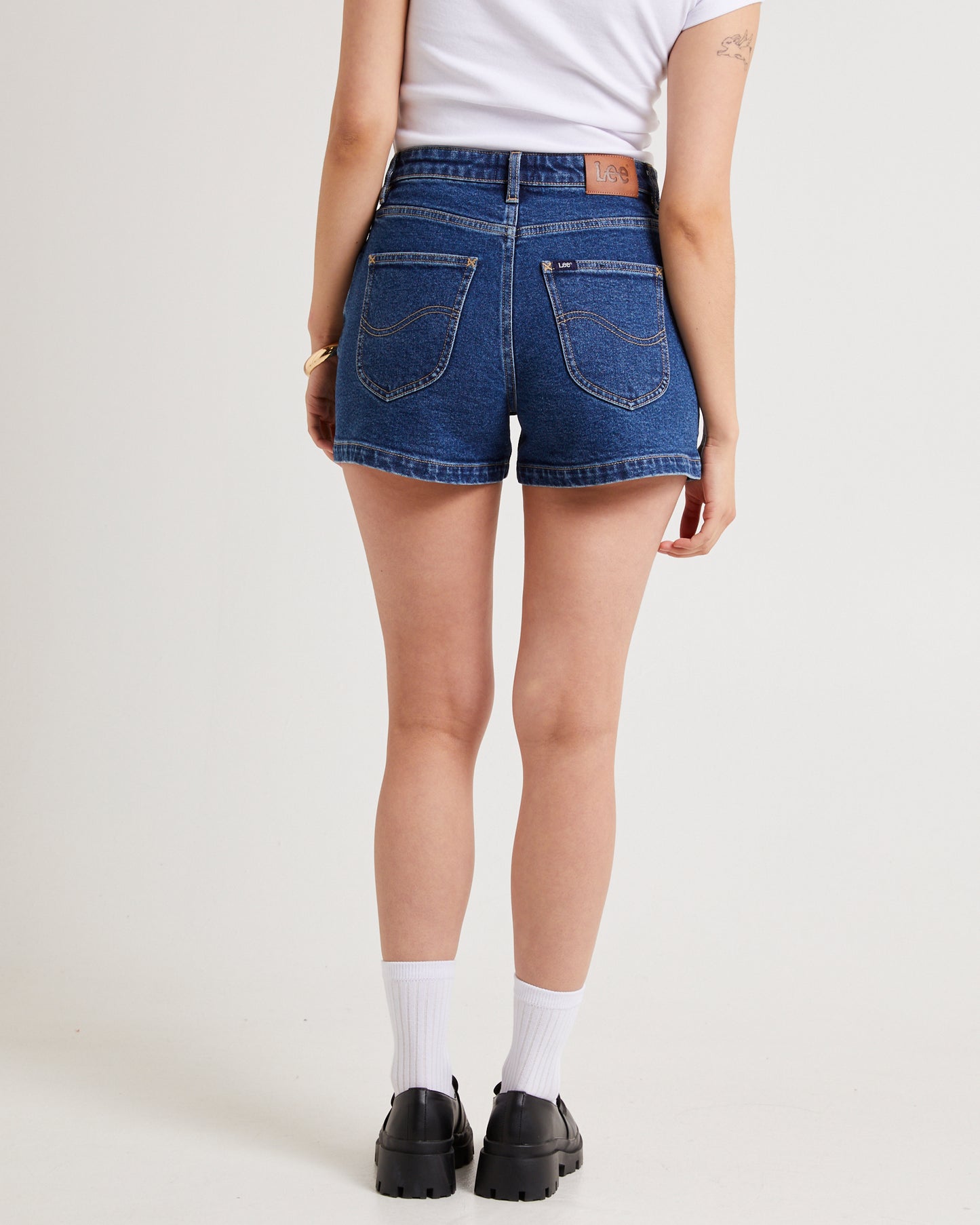 High Relaxed Denim Shorts