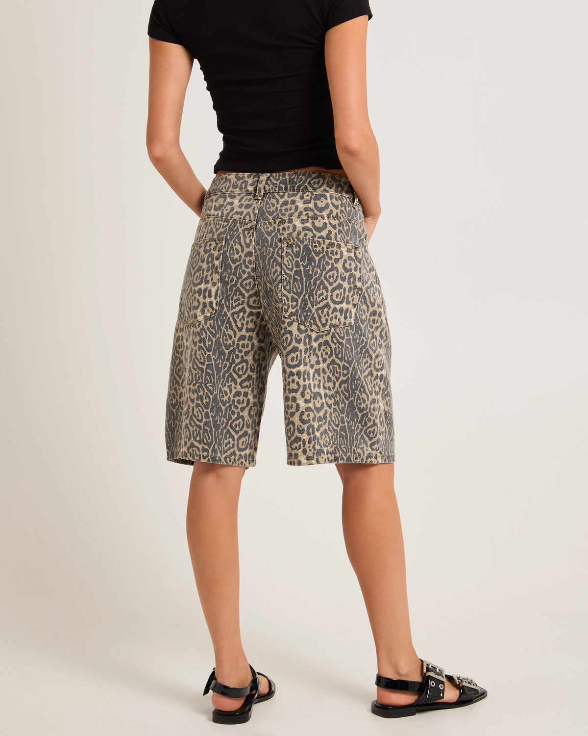 Leopard Denim Jorts LEOPARD