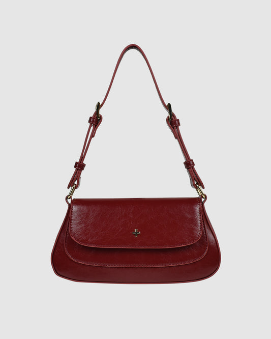 Nikki Shoulder Bag CHERRY CRINKLE/GOLD