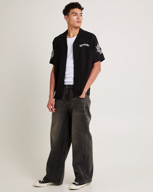 Visions Resort Short Sleeve Shirt BLACK