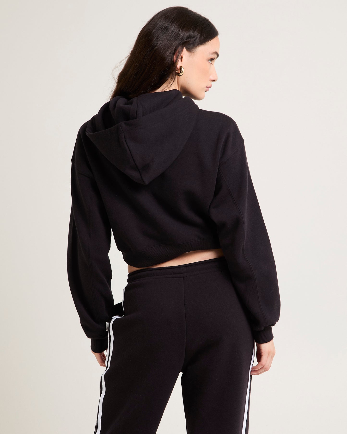 Cropped Zip Hoodie