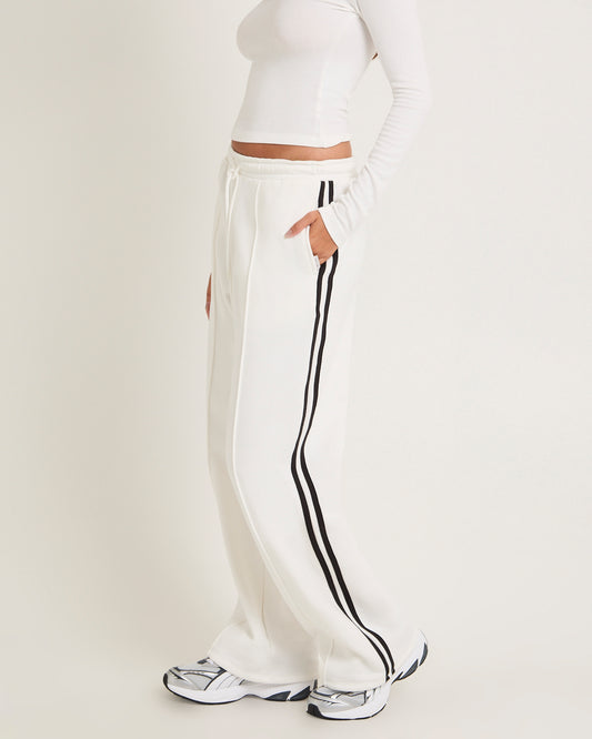 Subtitled Baggy Track Pants OFF WHITE