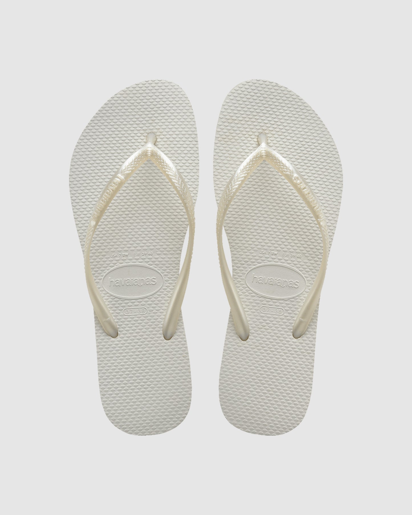 Slim Metallic Thongs