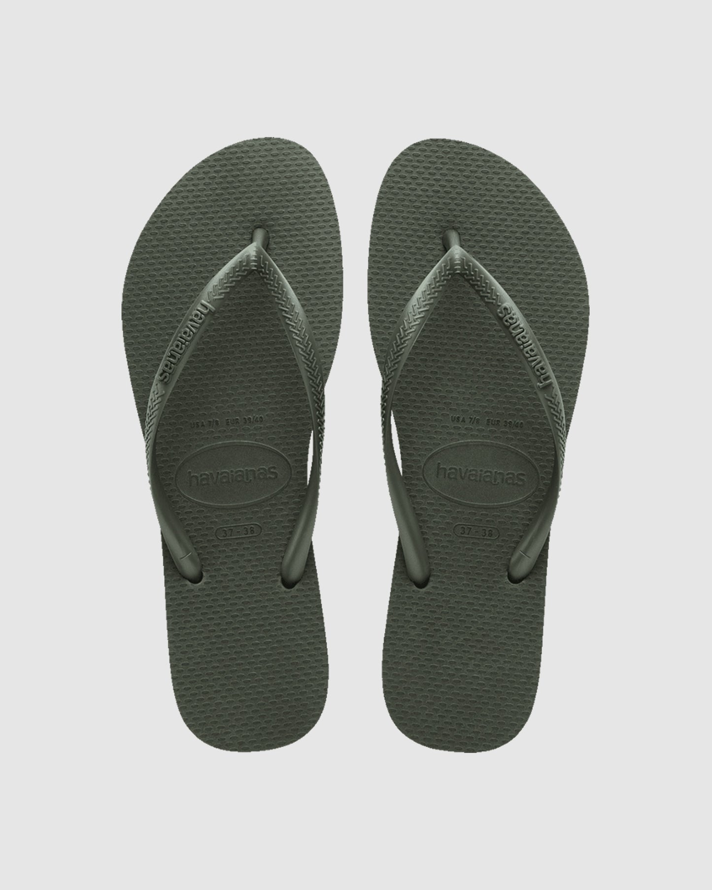 Slim Metallic Thongs