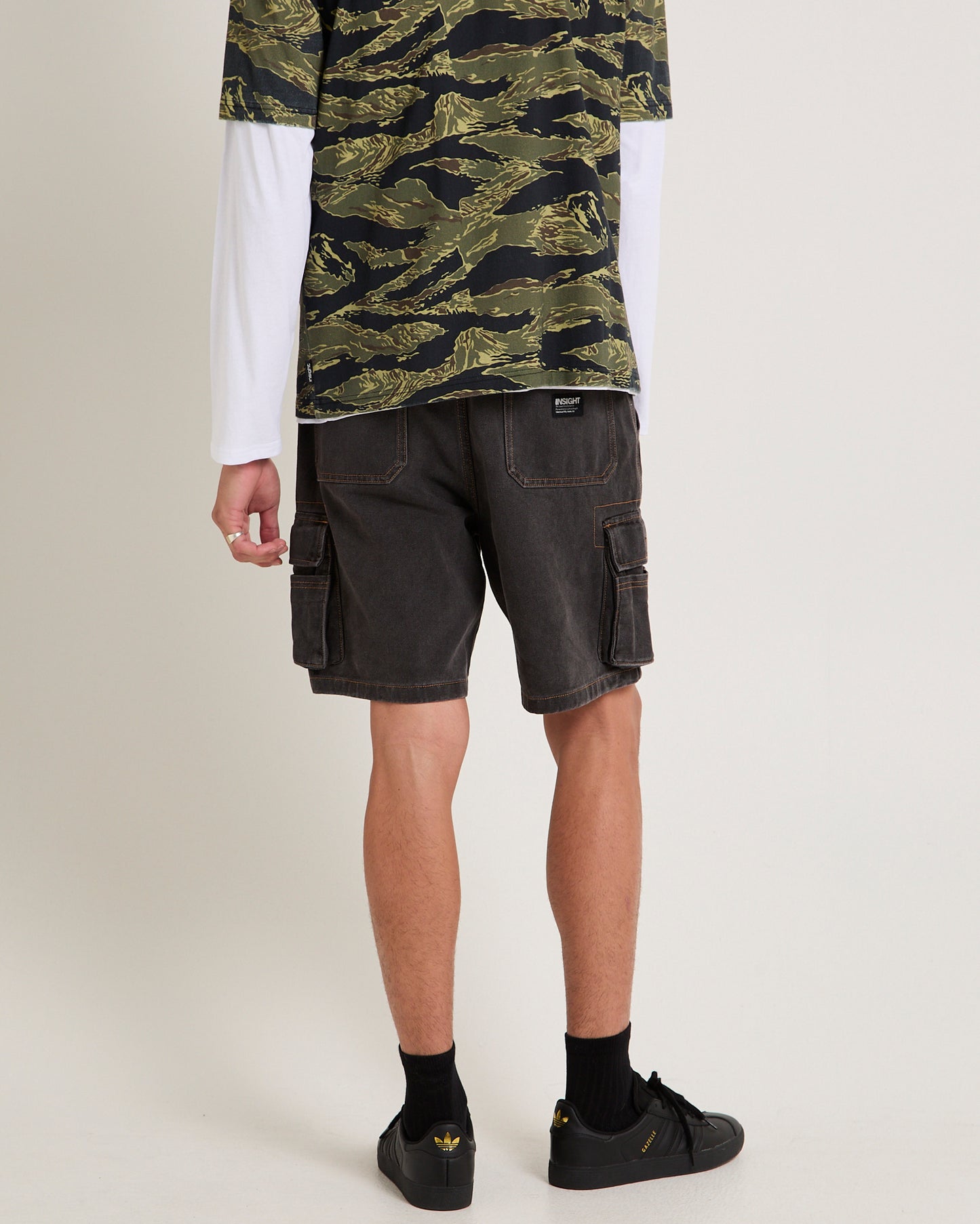 Baggy Denim Cargo Shorts