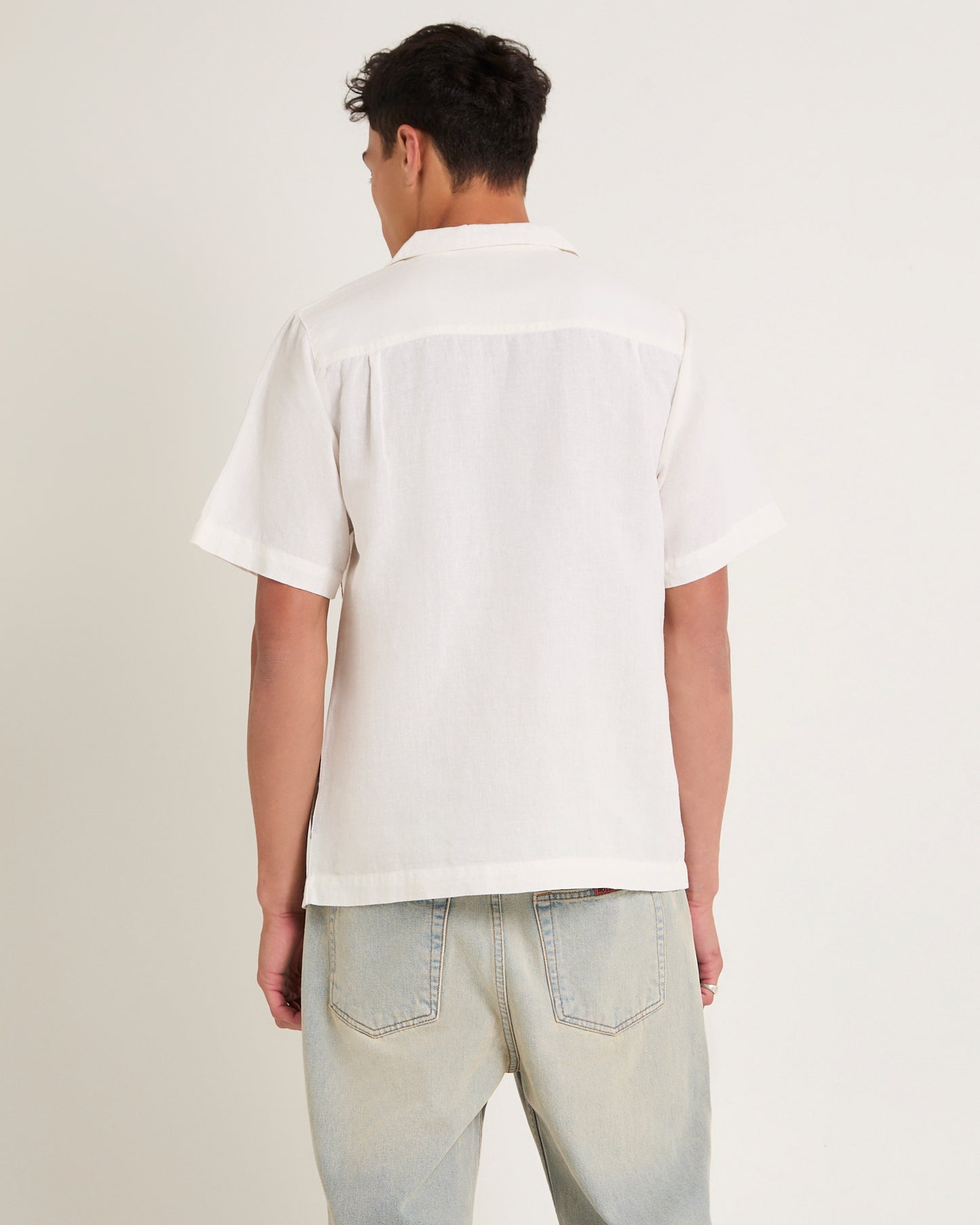 Floral Embroider Bowler Shirt