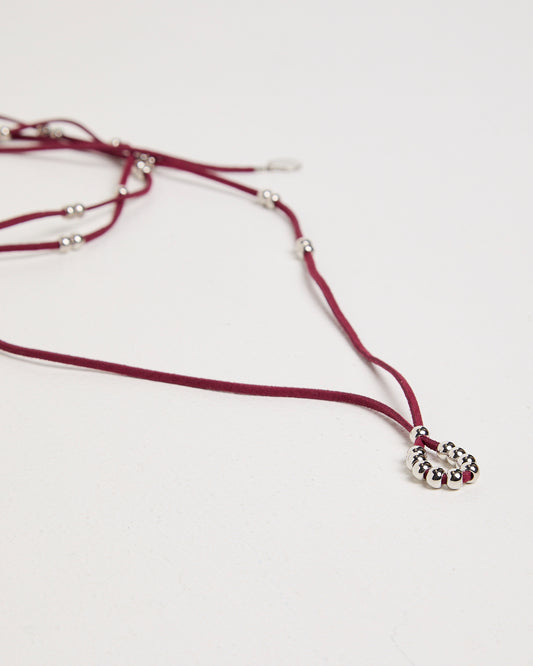 Bella Rope Necklace BURGUNDY