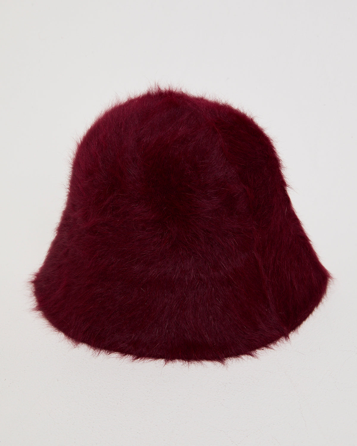 Fur Bucket Hat BURGUNDY