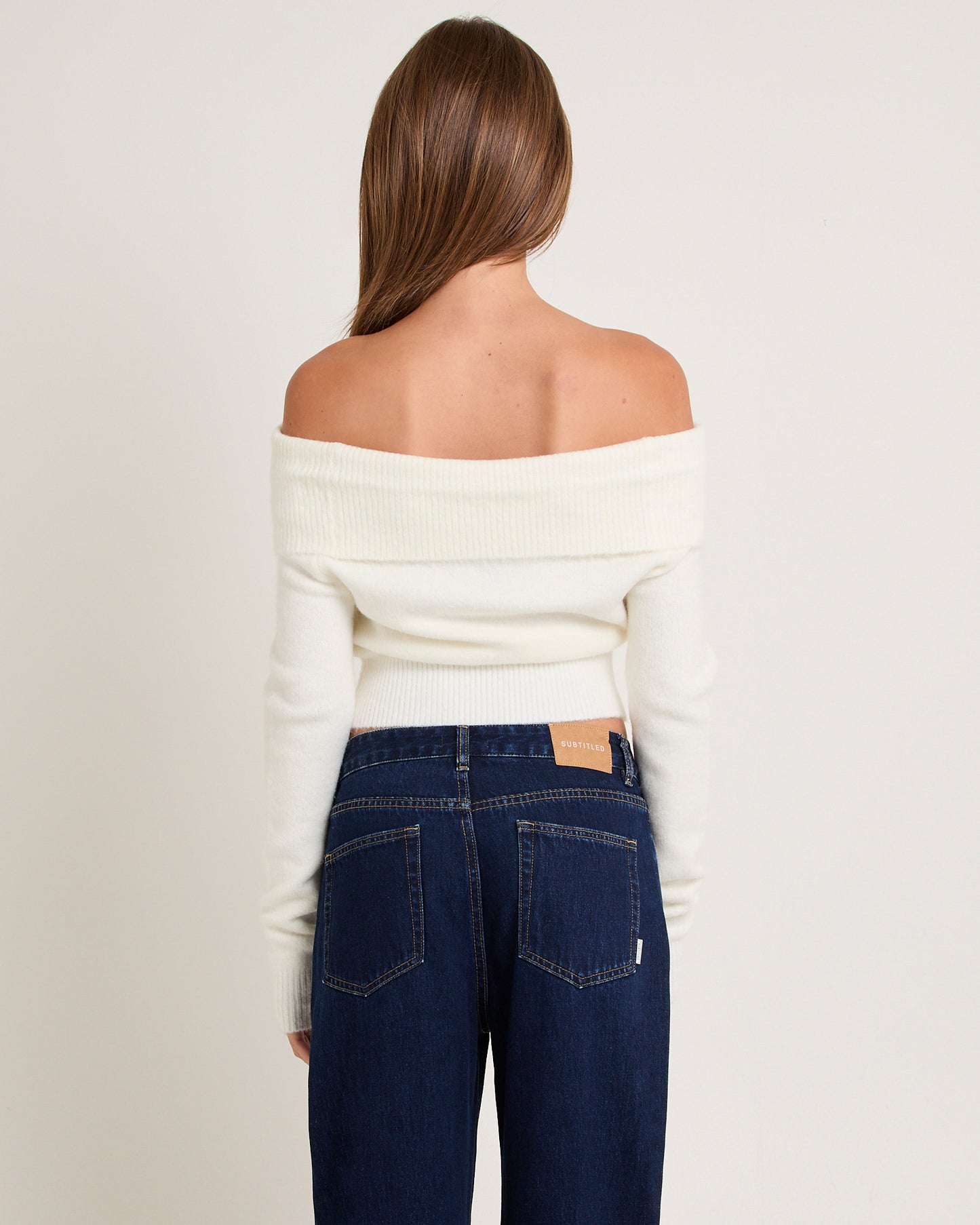 Milly Off Shoulder Knit Sweater