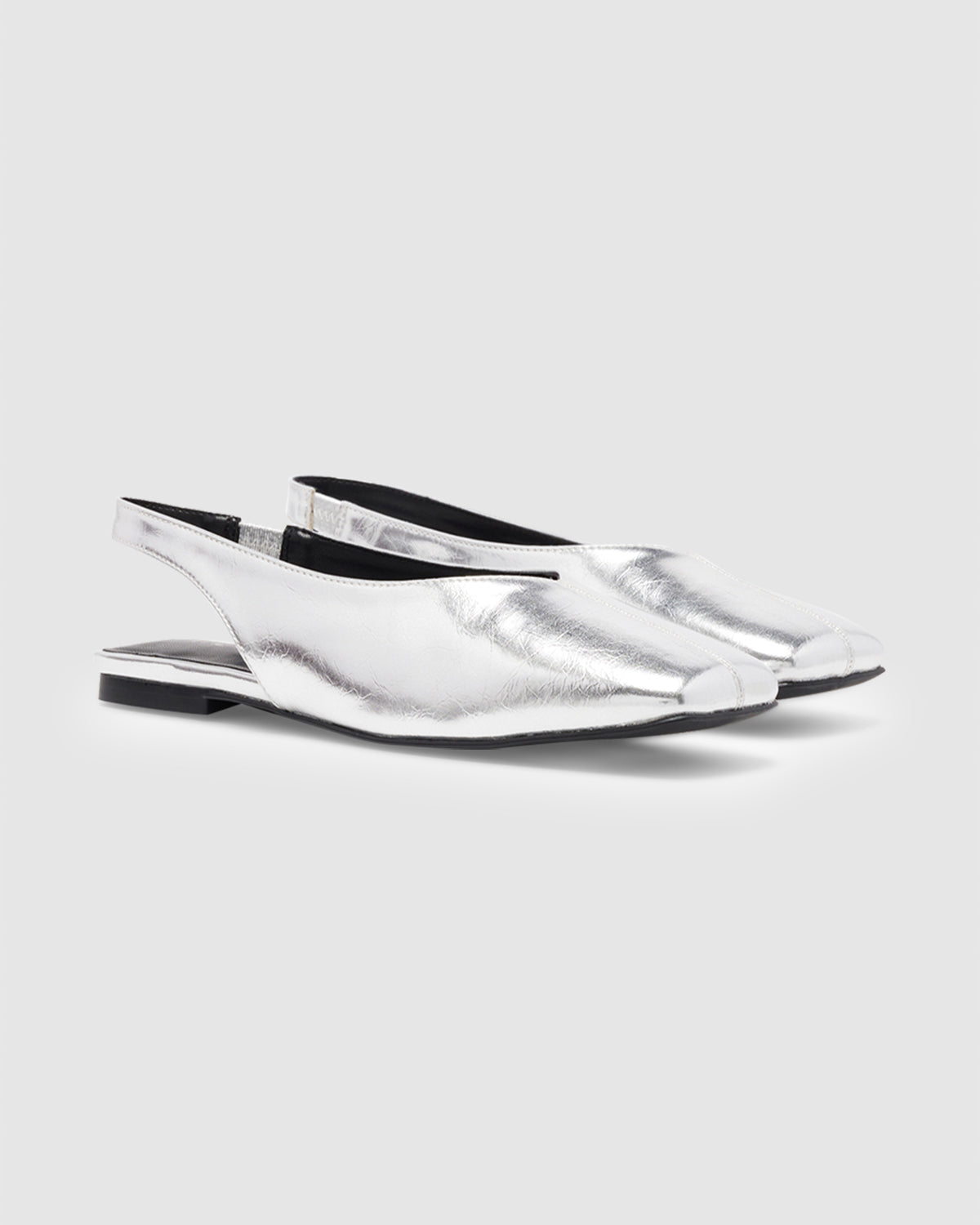 Graze Slingback Flats SILVER