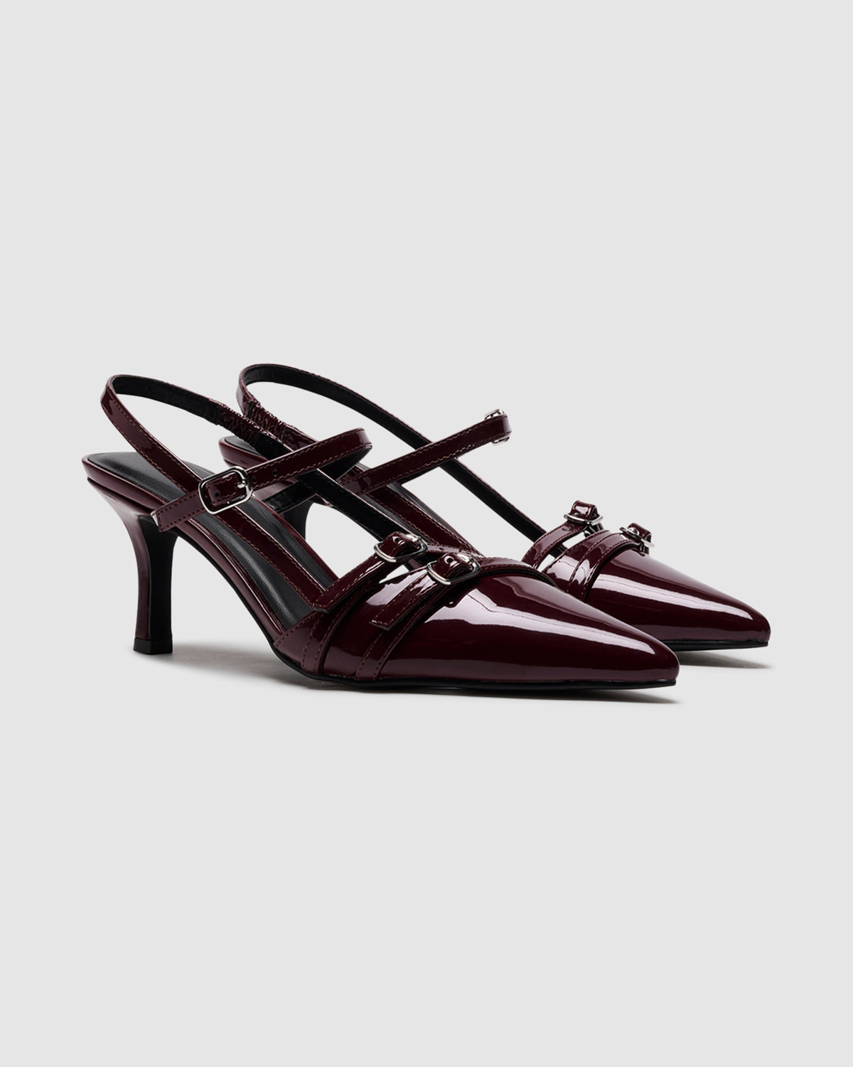 Jackpot Slingback Heels BORDEAUX
