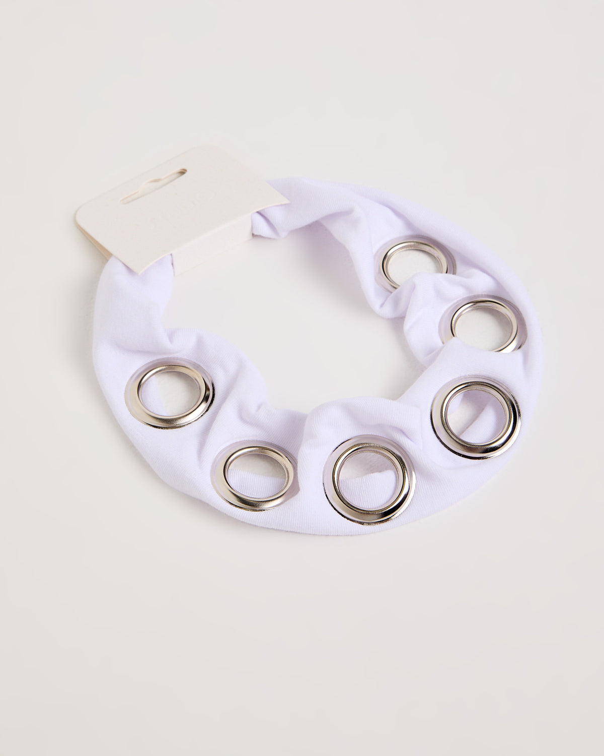 Eyelet Headband WHITE
