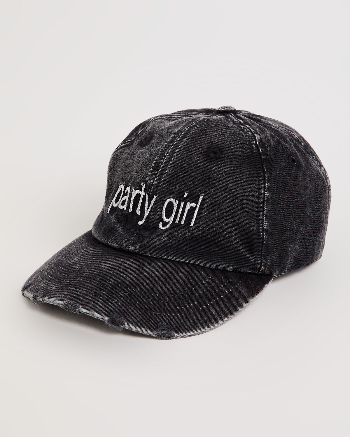 Party Girl Cap WASHED BLACK