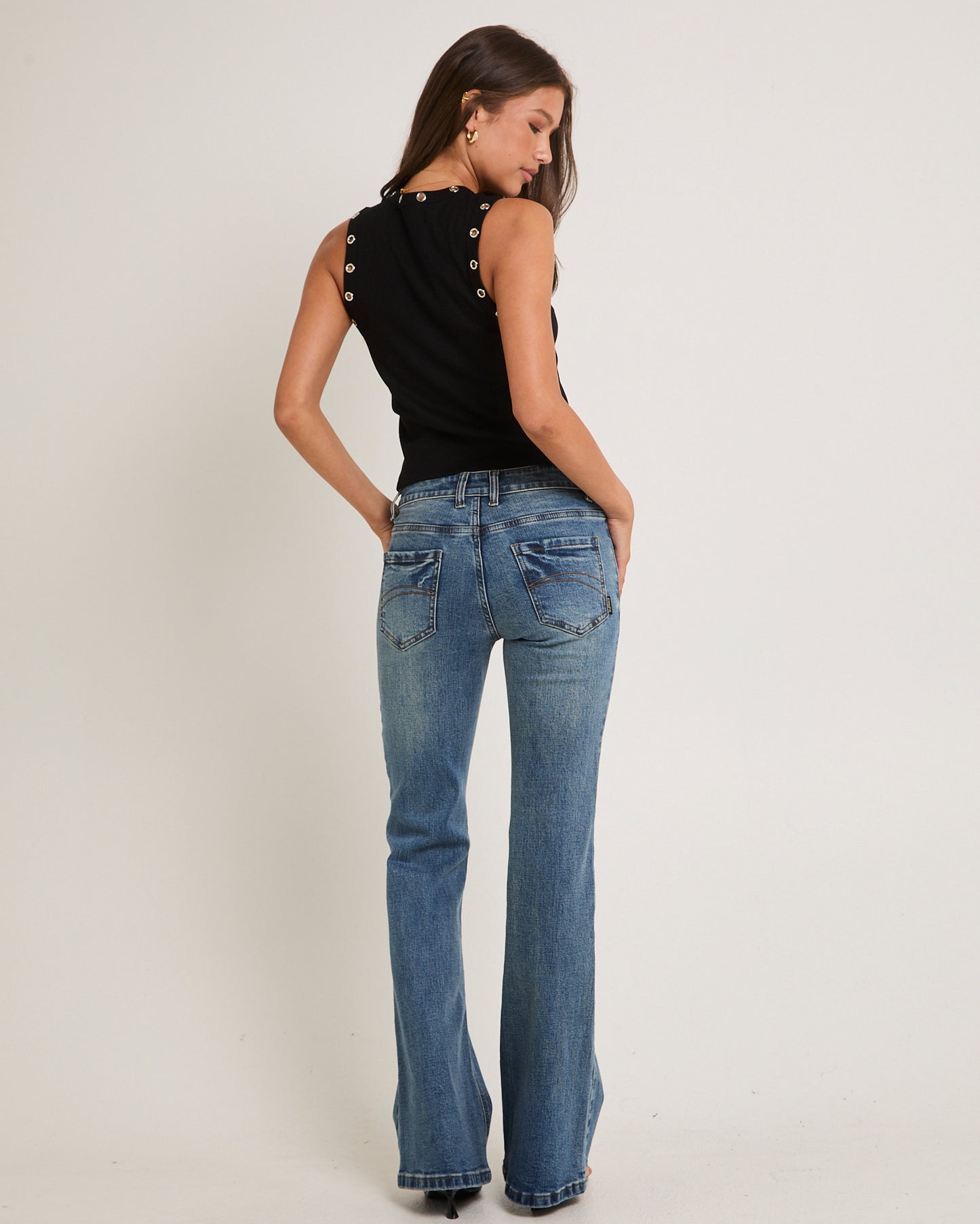 Rita Low Rise Flare Denim Jeans