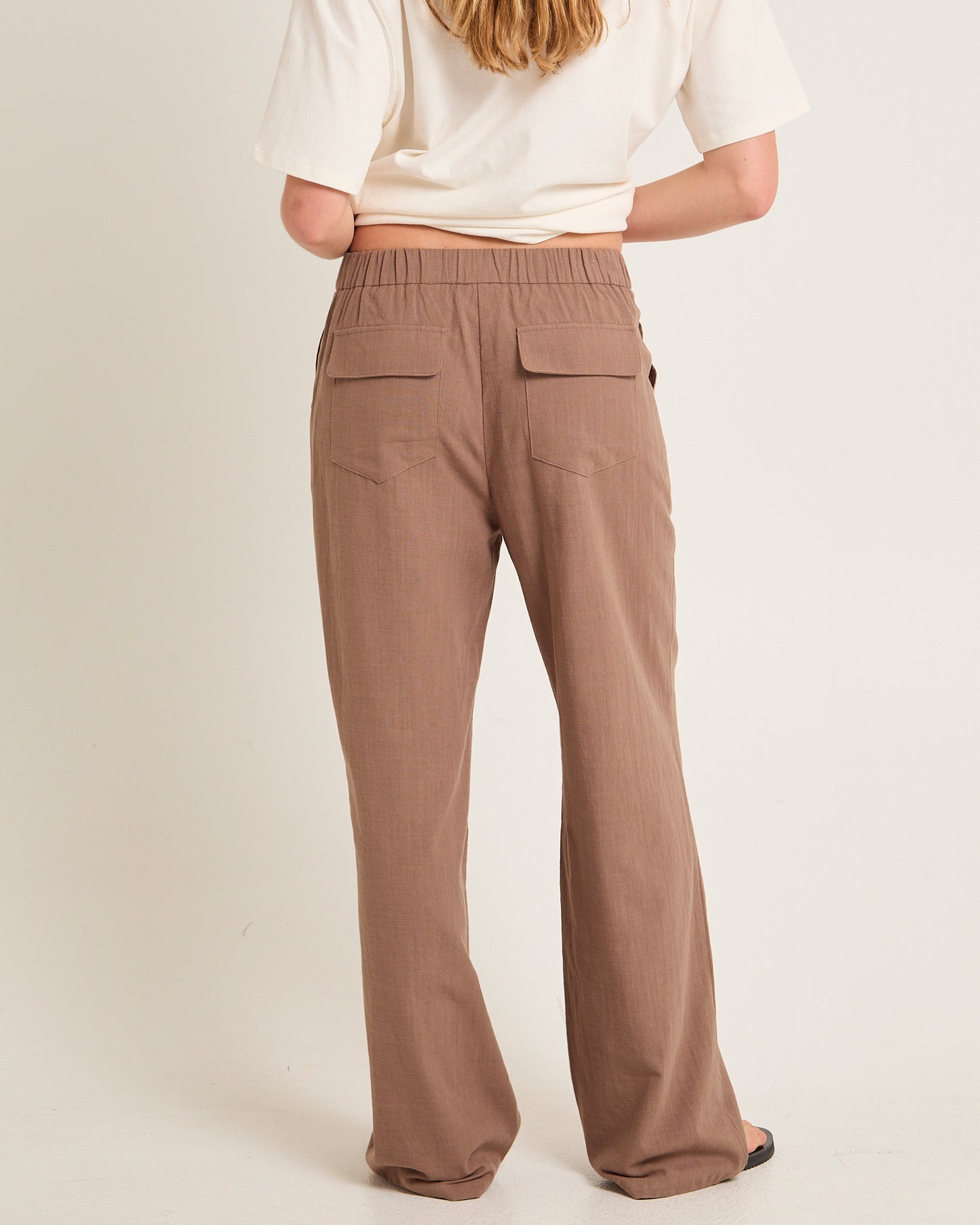 Lenny Linen Patch Pocket Pants