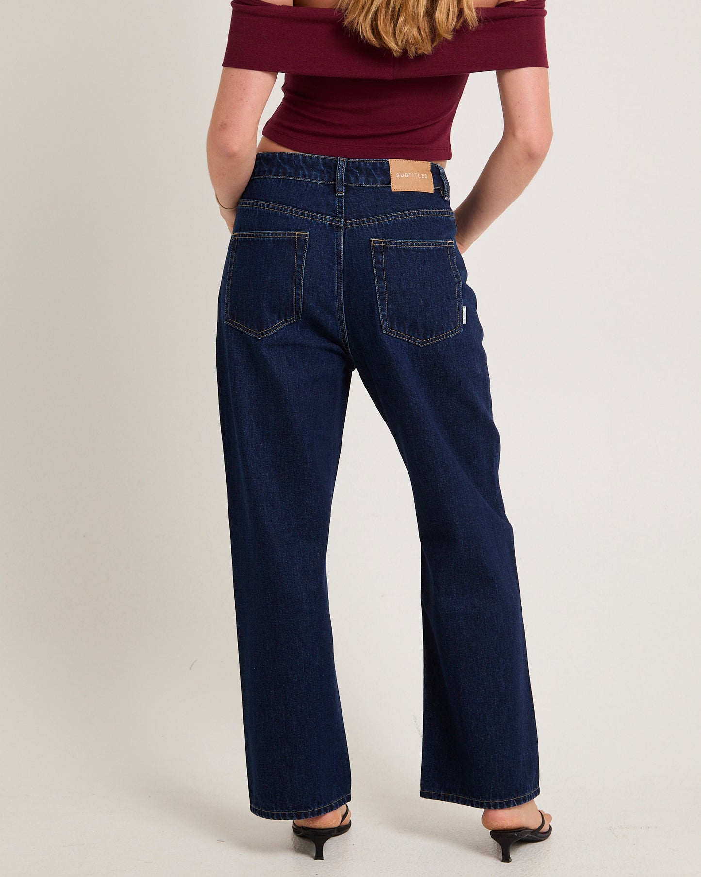 Alexa Mid Rise Denim Jeans Petite Relaxed